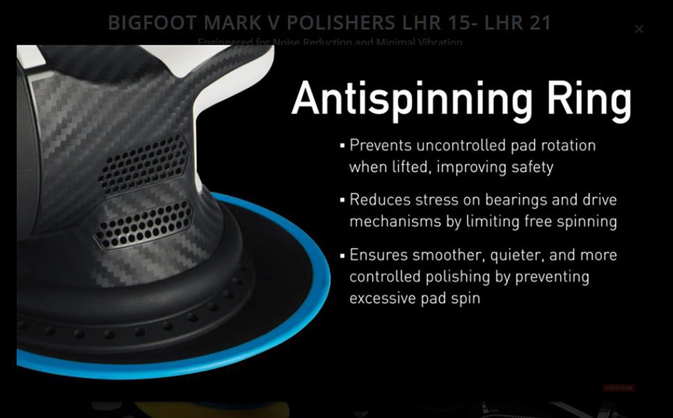 Rupes Mark V Polisher Antispinning Ring