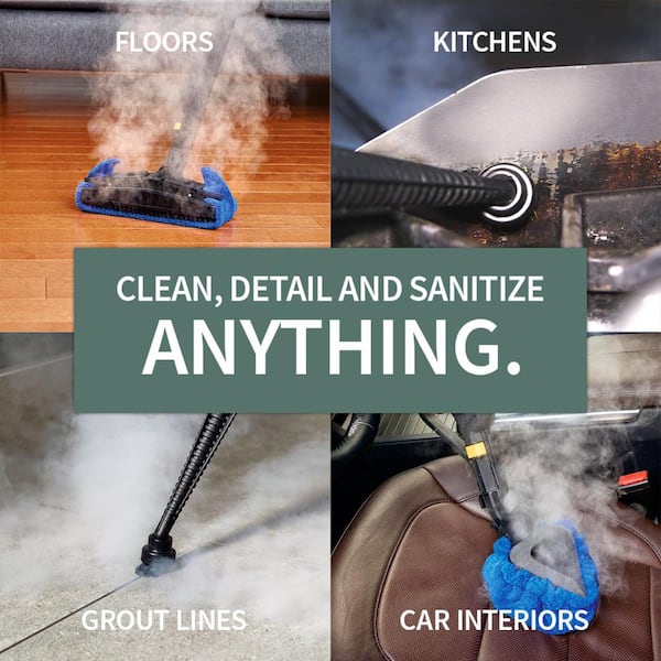 DUPRAY Tosca Steam Cleaner Commercial-Grade Corded with Digital Interface, for Car Detailing, Grout, Tile Restoration and More