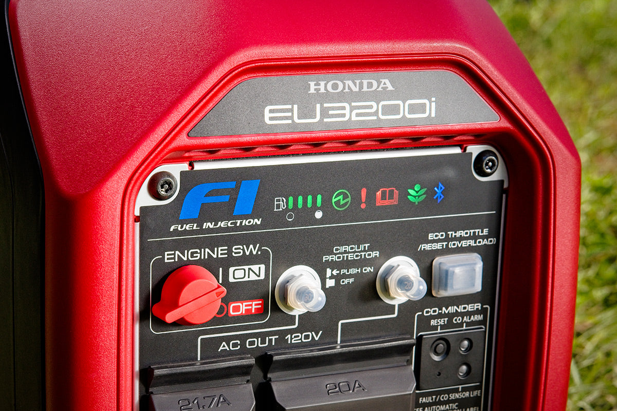 Honda EU3200i Inverter Generator LED Display View