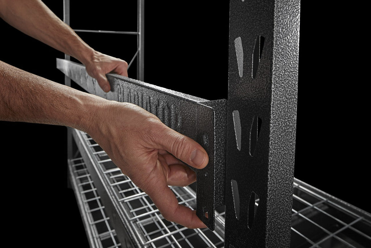 77" Wide Heavy Duty Rack with Four 24" Deep Shelves